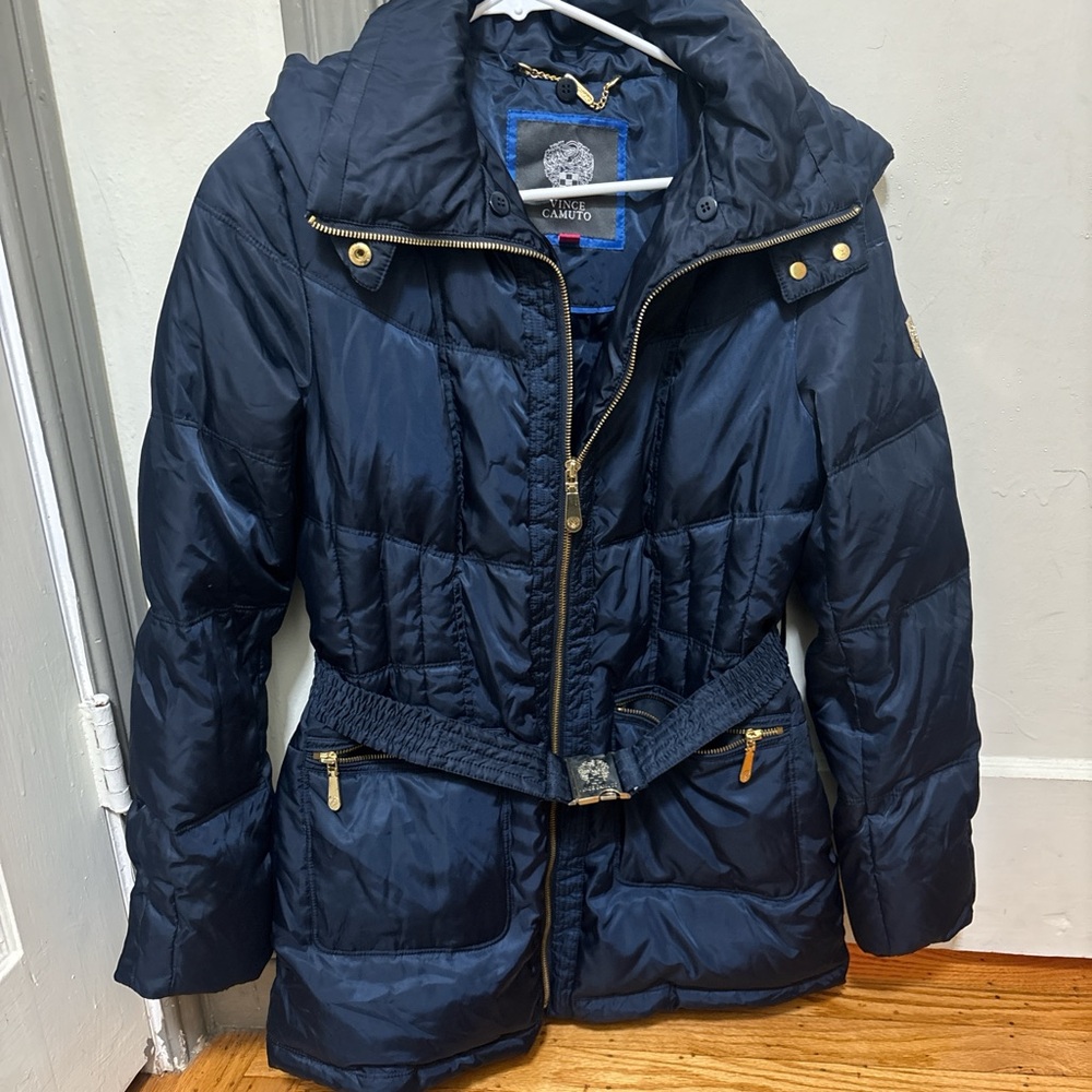 Vince Camuto Midnight Blue Puffer Coat